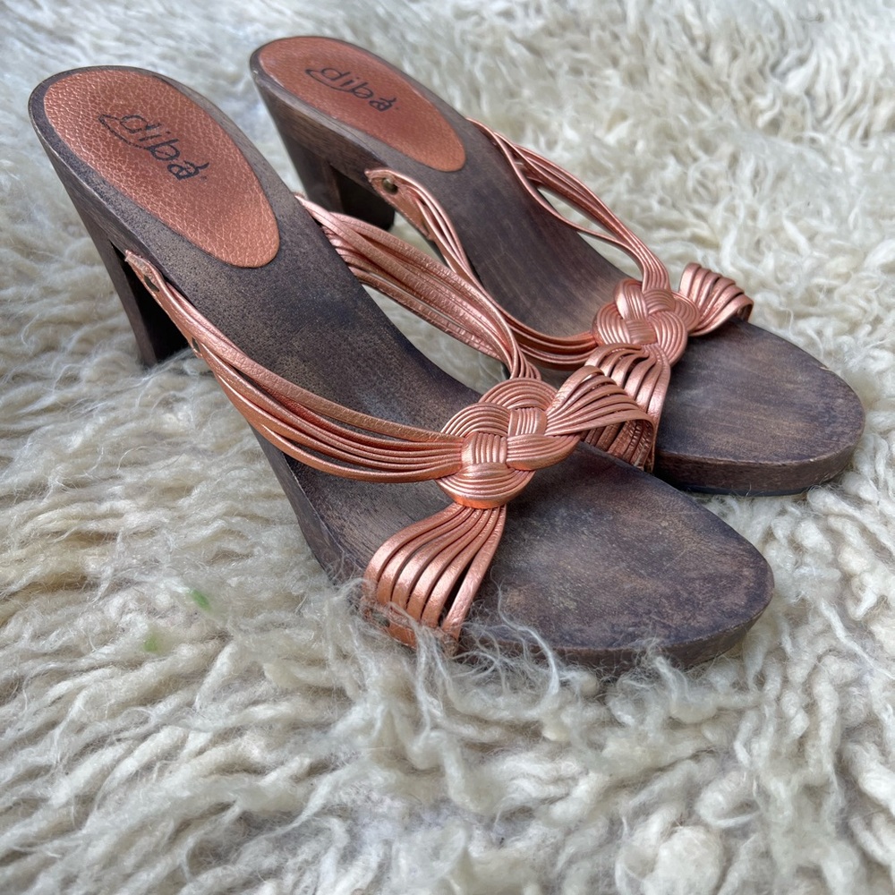 Diba Women's Copper Strappy Heels